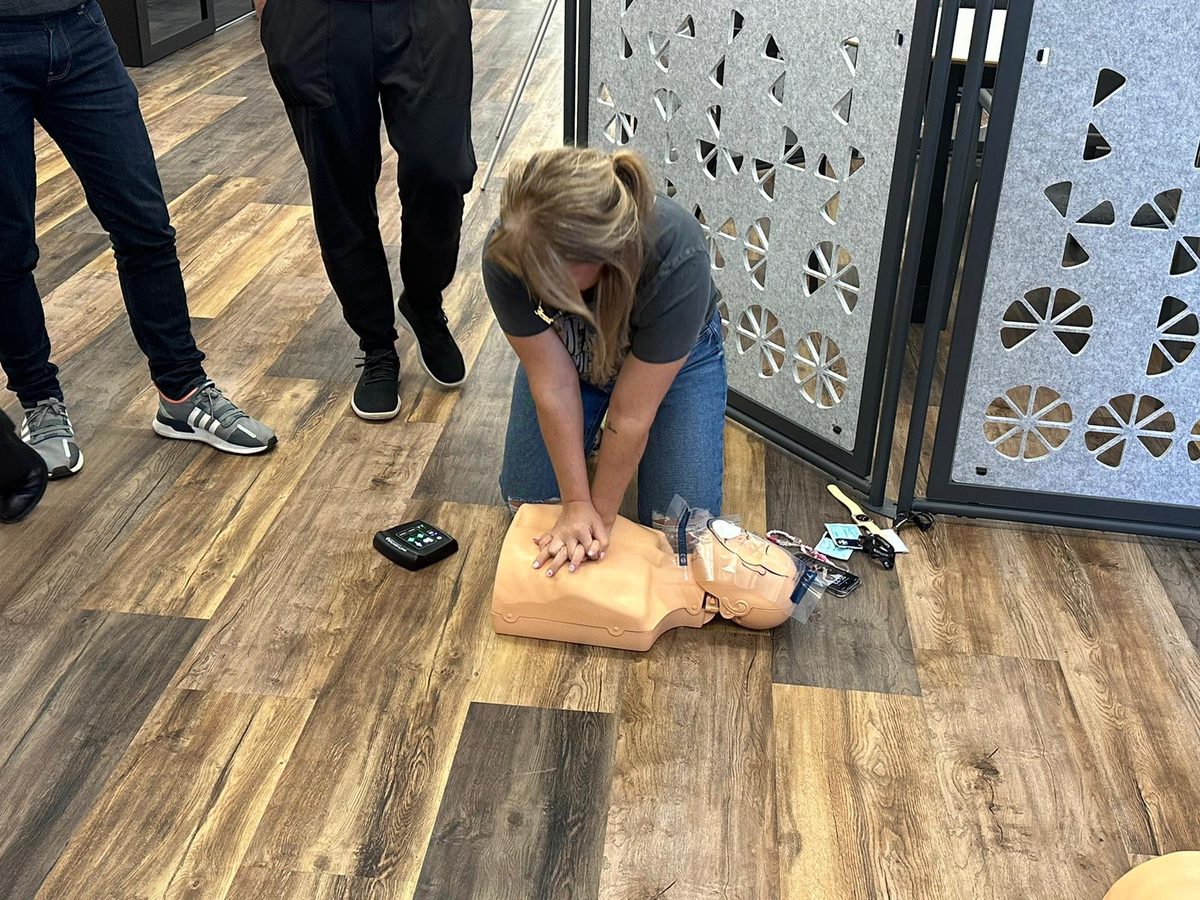 Emergency First Aid at Work training in Swansea